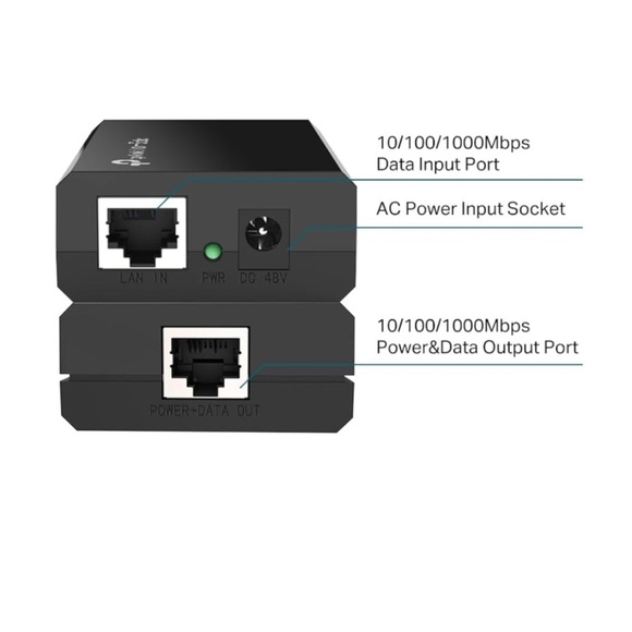 TP-Link TL-PoE150S Gigabit PoE Injector Adapter - Picture 2 of 12